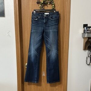 BKE Women's Dark Blue Boot Cut Jeans